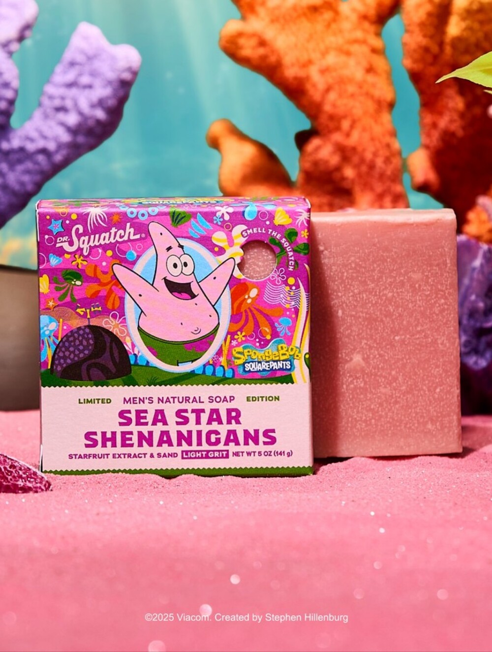 Dr. Squatch Limited Edition Sea Star Shenanigans Starfruit Soap. (3) Pack. NWT. - Picture 4 of 4